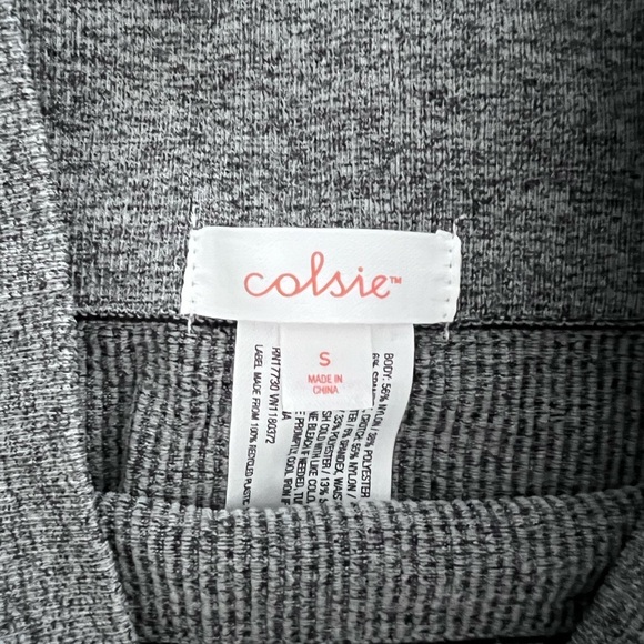 Gray Women's High Waisted Spandex Shorts - Picture 2 of 2